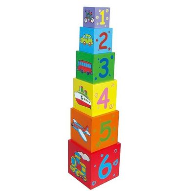 Набір кубиків Viga Toys "Пірамідка" (59461)