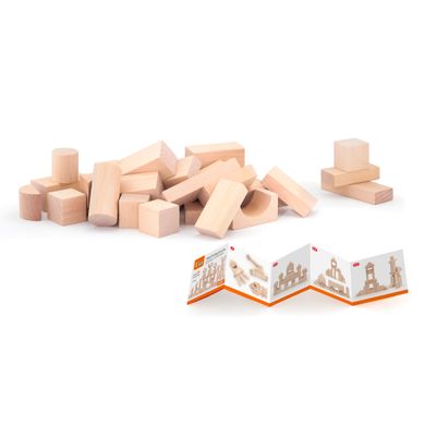 Деревянный кубики Viga Toys неокрашенные, 100 шт., 3 см (51623)