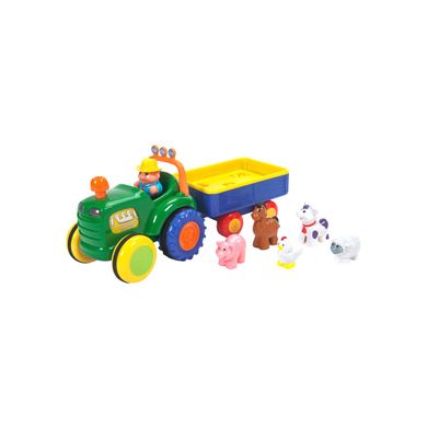 Іграшка на колесах Kiddieland Трактор з трейлером (українська) 024753