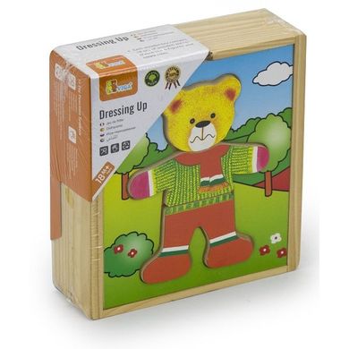 Ігровий набір Viga Toys "Гардероб ведмедя" (56401)