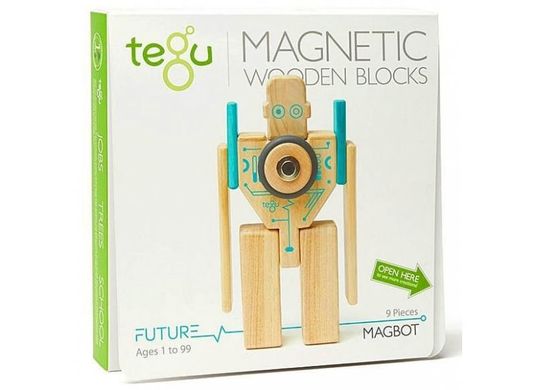 Набор из 9 магнитных блоков Tegu - Magbot, MGB-TL1-405T