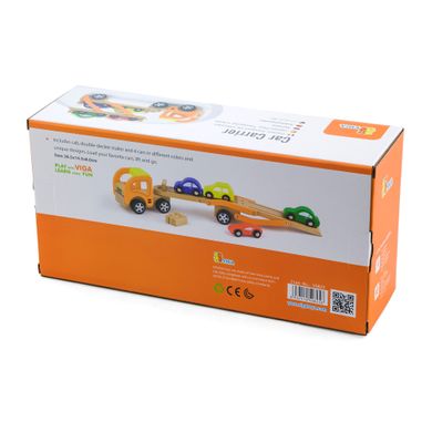 Деревянная игрушечная машинка Viga Toys Автотрейлер (50825)