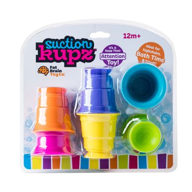 Іграшка тактильна М'які чашки Fat Brain Toys Suction Kupz 6 шт. (F183ML)