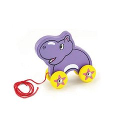 Іграшка-каталка Viga Toys "Бегемот" (50092)