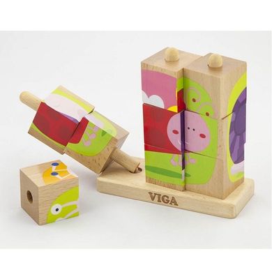 Пазл-пирамидка Viga Toys "Насекомые" (50158)
